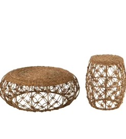 J-Line Stolik kawowy BARREL 60 cm naturalny