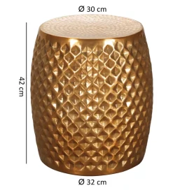 WOHNLING, GERMANY Stolik kawowy BATIN 32 cm złoty