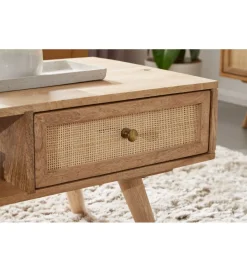 WOHNLING, GERMANY Stolik kawowy BELIZE 90 cm drewno mango