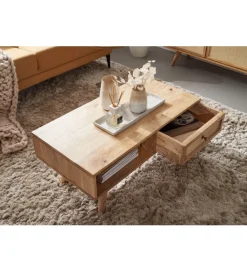 WOHNLING, GERMANY Stolik kawowy BELIZE 90 cm drewno mango