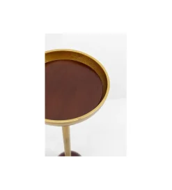 KARE Stolik kawowy BIBO 20cm drewno mango złoty