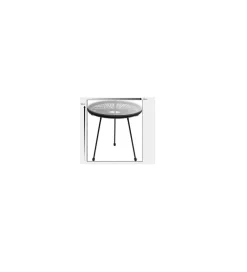 KARE Stolik kawowy boczny ACAPULCO MONO 50 cm czarny