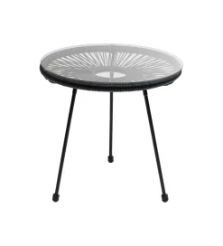 KARE Stolik kawowy boczny ACAPULCO MONO 50 cm czarny