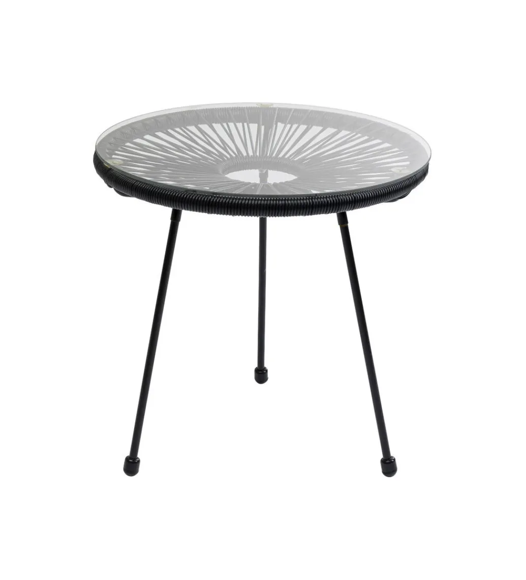 KARE Stolik kawowy boczny ACAPULCO MONO 50 cm czarny