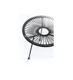 KARE Stolik kawowy boczny ACAPULCO MONO 50 cm czarny