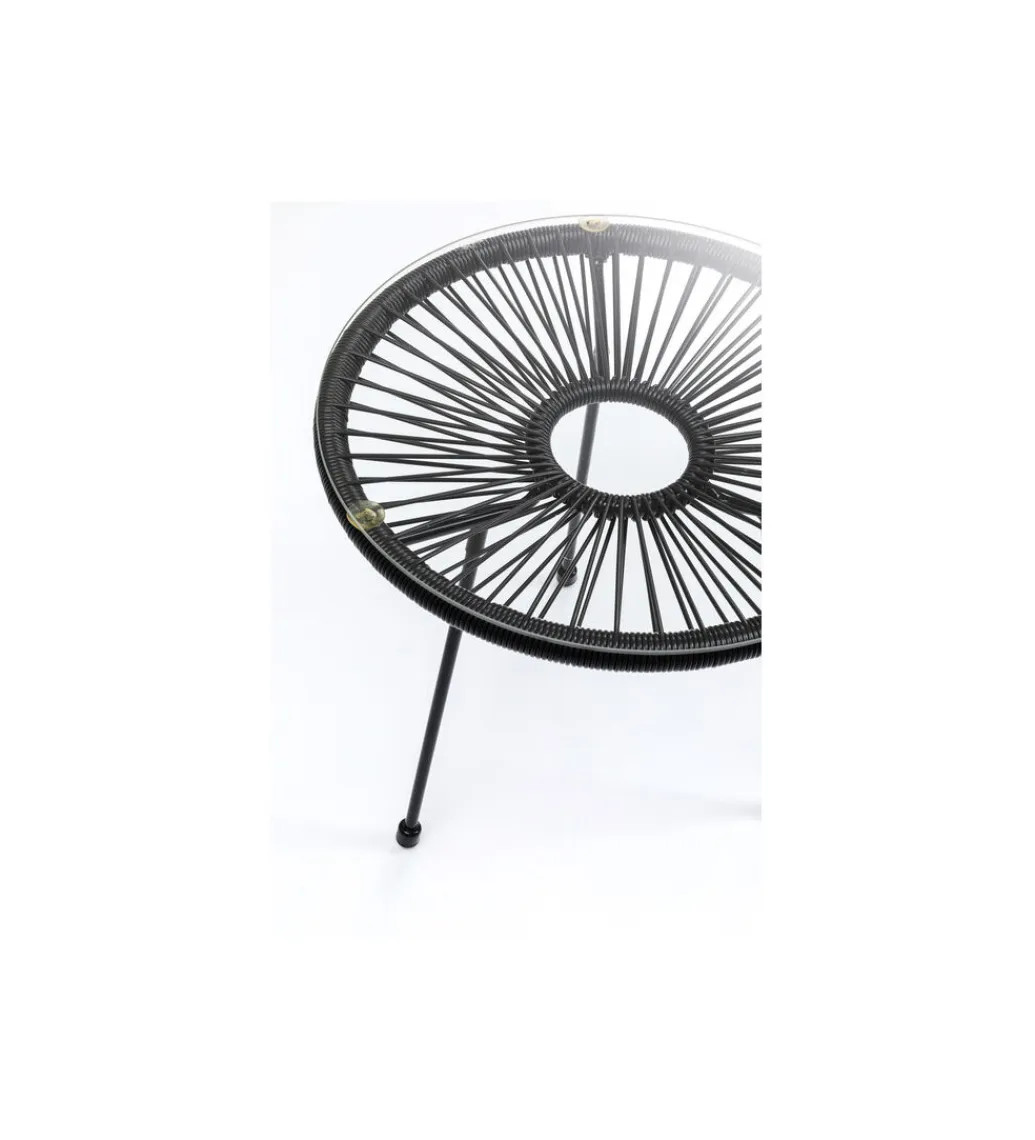 KARE Stolik kawowy boczny ACAPULCO MONO 50 cm czarny