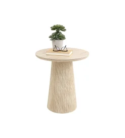 KARE Stolik kawowy boczny ALMA 50 cm naturalny
