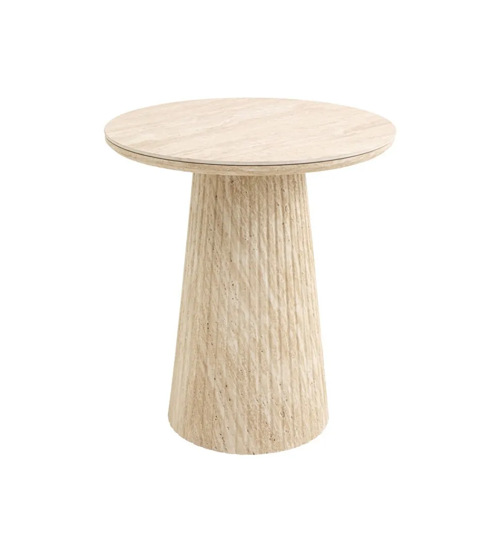 KARE Stolik kawowy boczny ALMA 50 cm naturalny