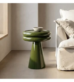 Zona-Design Stolik kawowy boczny ALMER 50 cm zielony
