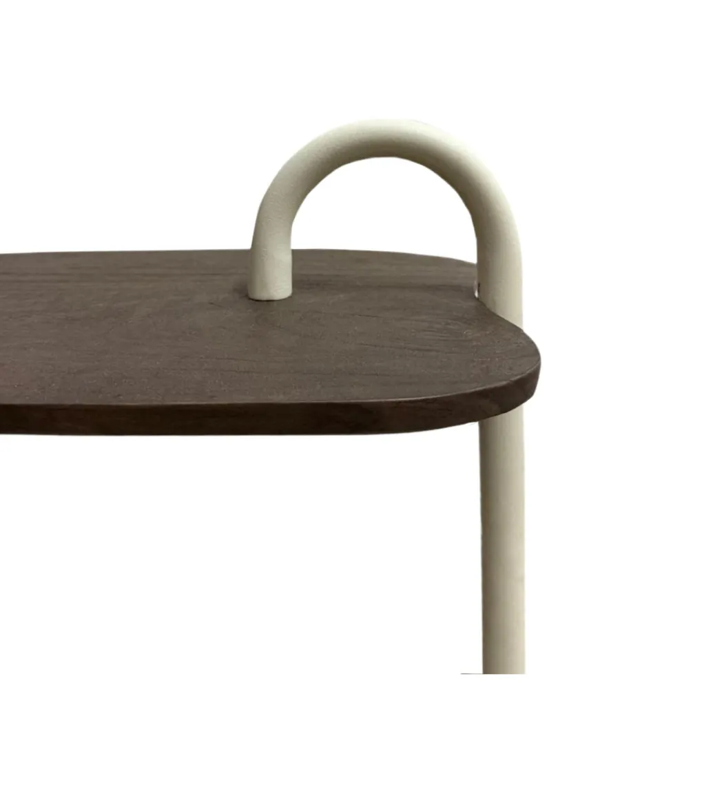 LF-Design Stolik kawowy boczny BRIX AMY MALTA 65 cm beżowy