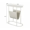 LF-Design Stolik kawowy boczny BRIX LUNA 57 cm biały