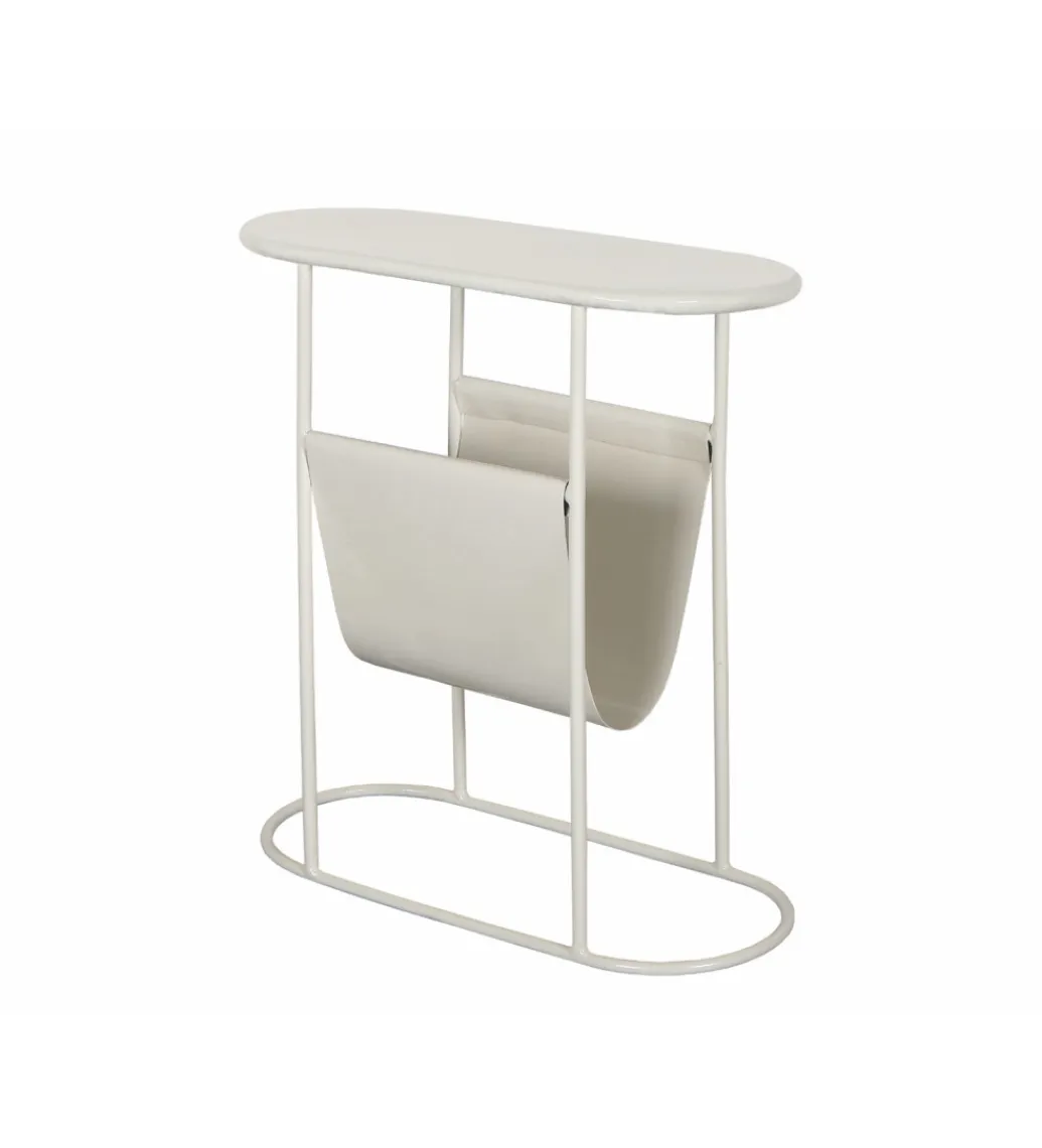 LF-Design Stolik kawowy boczny BRIX LUNA 57 cm biały