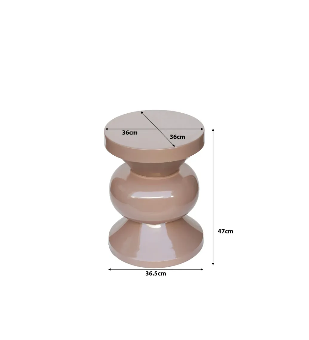 LF-Design Stolik kawowy boczny BRIX OLE 47 cm vitntage różowy