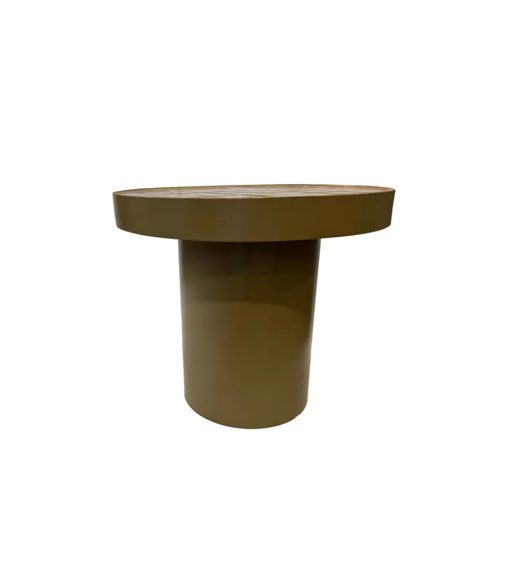 LF-Design Stolik kawowy boczny BRIX TYLO 46 cm brązowy ceramika