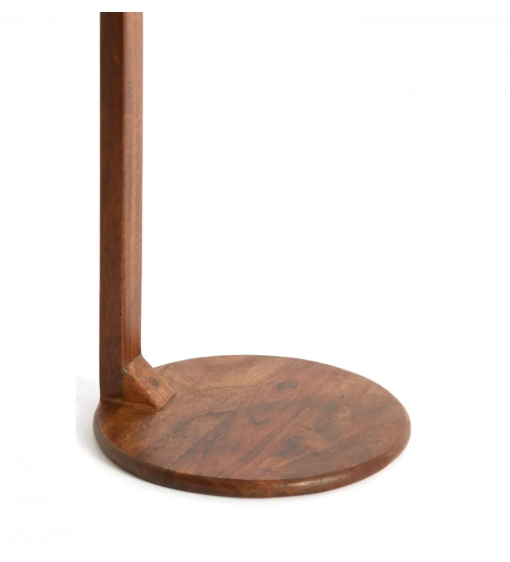 L&L Stolik kawowy boczny DELMINO 77 cm drewno akacja