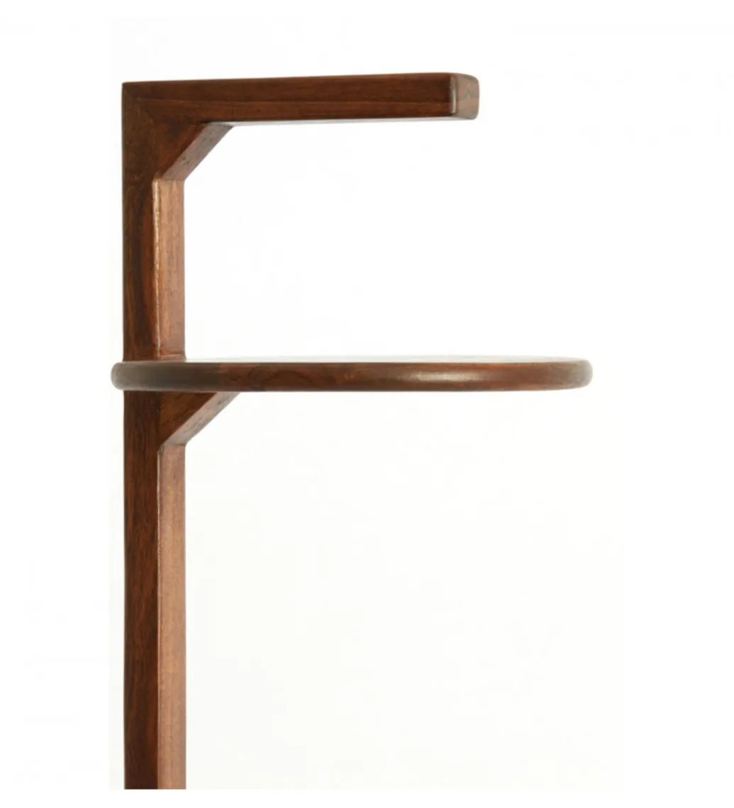 L&L Stolik kawowy boczny DELMINO 77 cm drewno akacja