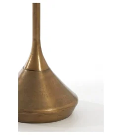 L&L Stolik kawowy boczny DIMPHY 50 cm antyczny brąz