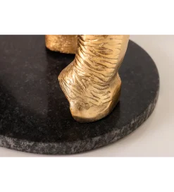 Invicta Interior Stolik kawowy boczny ELEPHANT 80 cm złoty