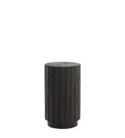L&L Stolik kawowy boczny ELLENA 60 cm czarny mat