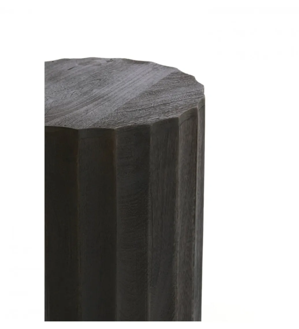 L&L Stolik kawowy boczny ELLENA 60 cm czarny mat
