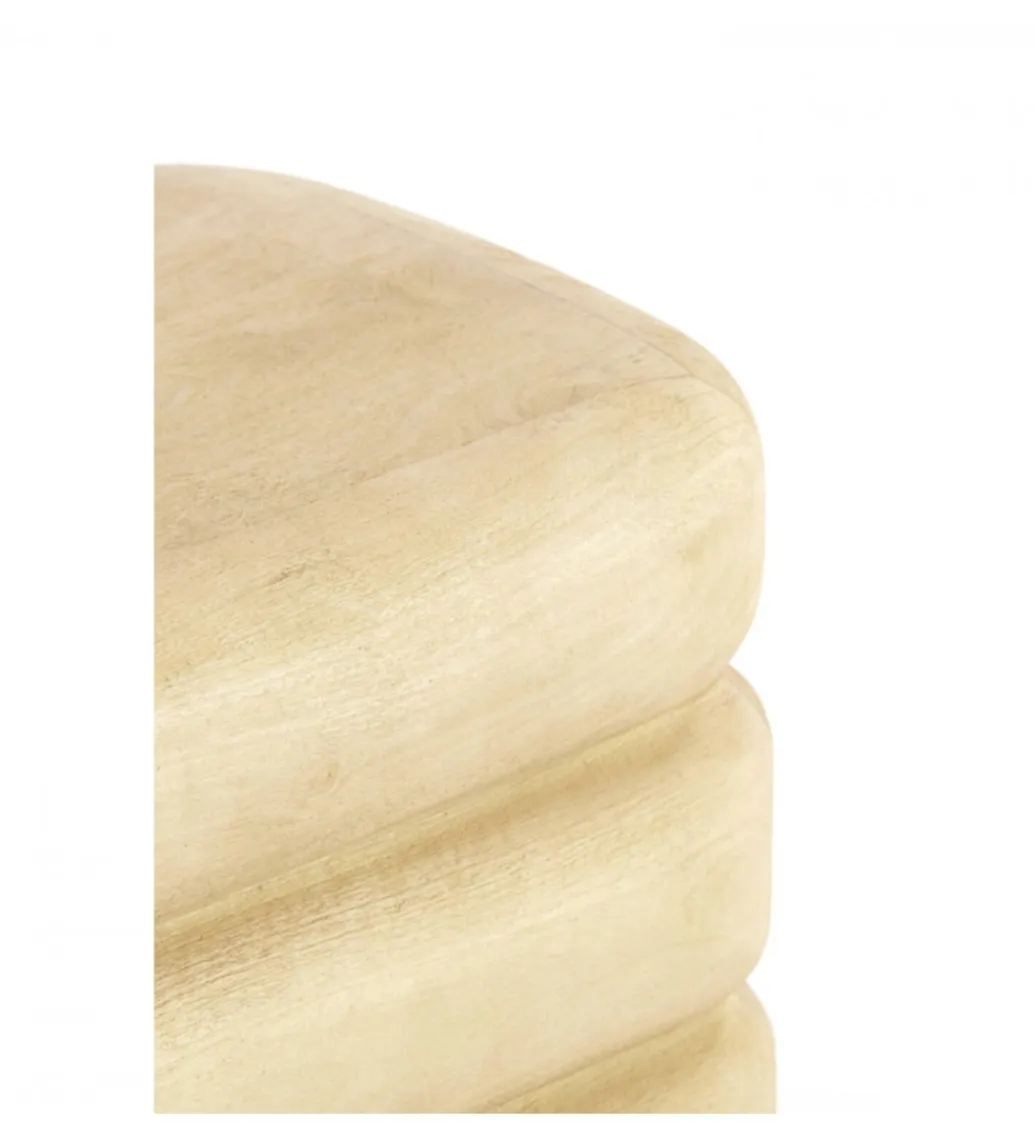 L&L Stolik kawowy boczny FREYJA 40 cm naturalny