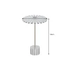 Invicta Interior - przedsprzedaż Stolik kawowy boczny HARMONY NATURE 55 cm czarnobiały złoty