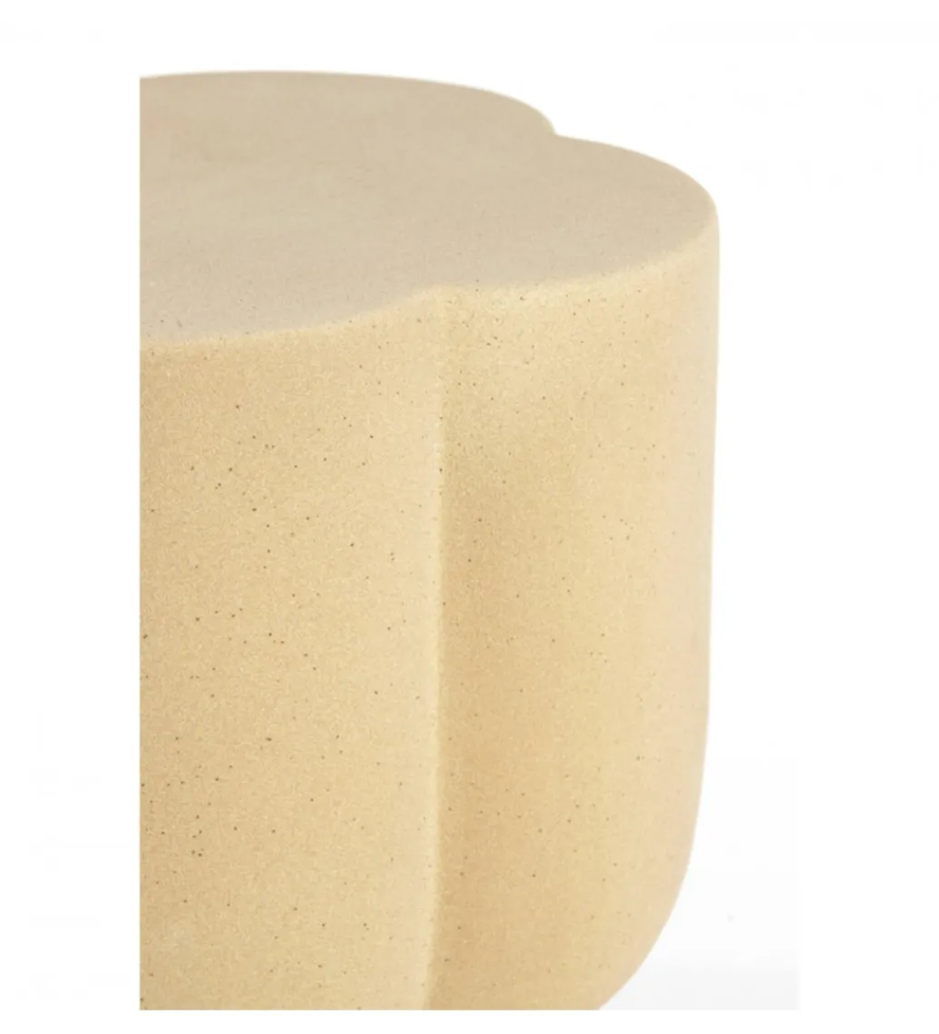 L&L Stolik kawowy boczny JUNTO 45 cm ceramika piaskowy mat