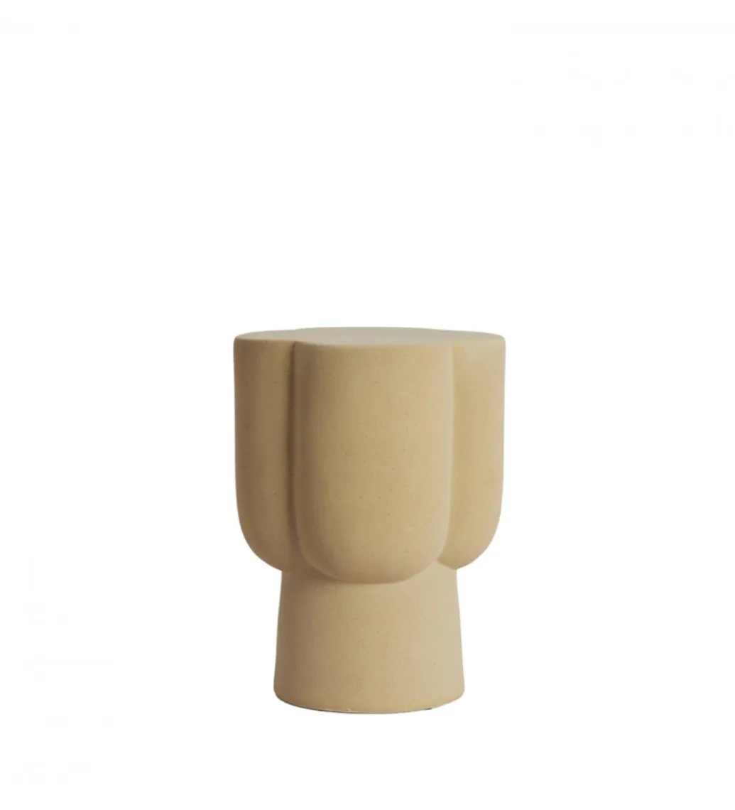L&L Stolik kawowy boczny JUNTO 45 cm ceramika piaskowy mat