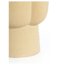 L&L Stolik kawowy boczny JUNTO 45 cm ceramika piaskowy mat