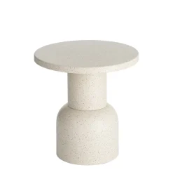 Zona-Design Stolik kawowy boczny KIRENKO 51 cm efekt terrazzo