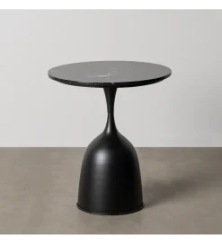 Zona-Design Stolik kawowy boczny KOREMA 57 cm czarny