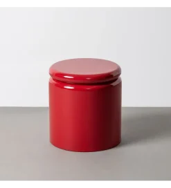 Zona-Design Stolik kawowy boczny LACADO ROJO 40 cm czerwony
