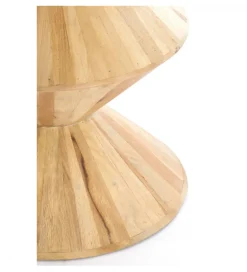 L&L Stolik kawowy boczny LARUS 60 cm drewno mango naturalny