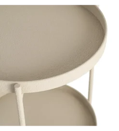 Zona-Design Stolik kawowy boczny LETIT 66 cm beżowy
