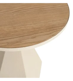 Zona-Design Stolik kawowy boczny MARENA 50 cm kremowy