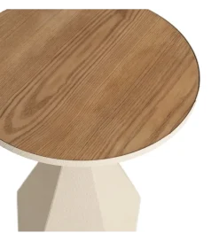 Zona-Design Stolik kawowy boczny MARENA 56 cm kremowy