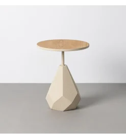 Zona-Design Stolik kawowy boczny MARENA 56 cm kremowy
