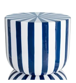 Zona-Design Stolik kawowy boczny METERAN 47 cm niebiesko biały