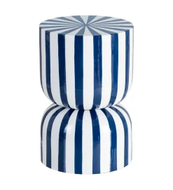 Zona-Design Stolik kawowy boczny METERAN 47 cm niebiesko biały