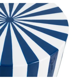 Zona-Design Stolik kawowy boczny METERAN 47 cm niebiesko biały