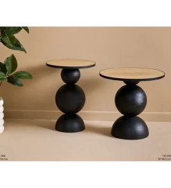 Belda Stolik kawowy boczny MISSISSAUGA 50 cm czarny