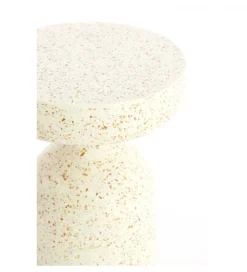 L&L Stolik kawowy boczny MORAVIT 54 cm kremowy