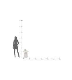 KARE Stolik kawowy boczny PACO 41 cm biały