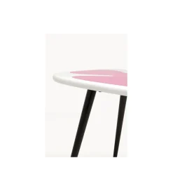 KARE Stolik kawowy boczny PETAL 60 cm różowy