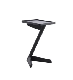 L&L Stolik kawowy boczny QIANO 63 cm drewno mango czarny mat