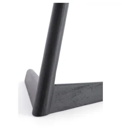 L&L Stolik kawowy boczny QIANO 63 cm drewno mango czarny mat