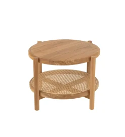 J-Line Stolik kawowy boczny ROSMYN 68 cm drewno teak