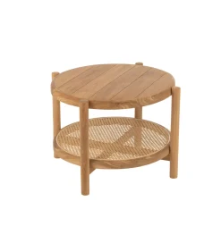 J-Line Stolik kawowy boczny ROSMYN 68 cm drewno teak