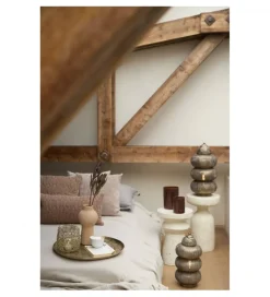 L&L Stolik kawowy boczny SELLA 47 cm kremowy