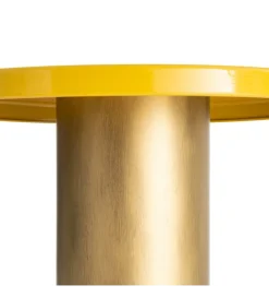 Zona-Design Stolik kawowy boczny SLAVICM 51 cm musztardowy